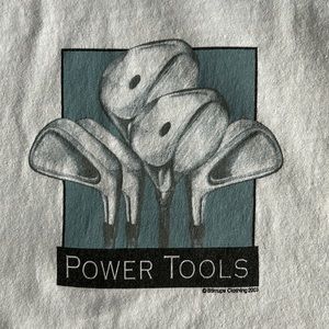 “Power Tools” Golf Clubs Tee Shirt - Gildan Activewear Ultra Cotton Heavyweight